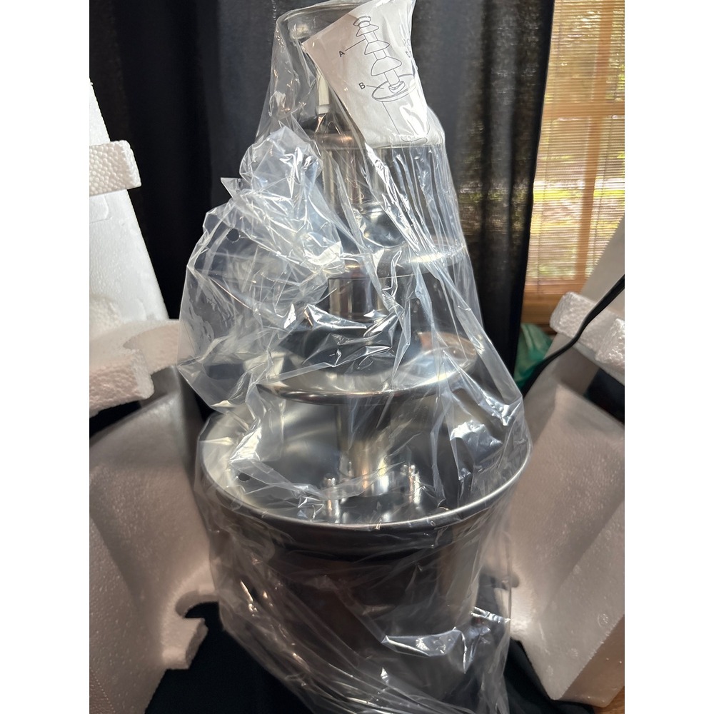 Nostalgia Electrics CFF-986 Stainless Steel Chocolate Fondue Fountain Silver